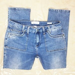 Kenneth Cole Reaction  Distressed Cropped Jeans 12